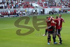 2.BL - FC Ingolstadt 04 - Energie Cottbus 2:2 - Elfemeter Stefan Leitl trifft 2:0 Jubel Tor