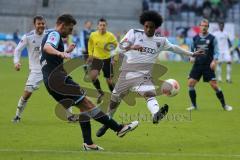 2. BL - FC Ingolstadt 04 - 1860 München 1:1 - Caiuby Francisco da Silva (31)  wird von Guillermo Vallori gestoppt