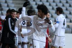 2. BL - FC Ingolstadt 04 - 1860 München 1:1 - Tor Jubel Caiuby Francisco da Silva (31) fordert die Fans