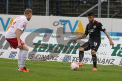 2. BL - Jahn Regensburg - FC Ingolstadt 04 1:2 - rechts Ümit Korkmaz (14)