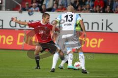 2.BL - FC Ingolstadt 04 - 1860 München - 0:2 - Christian Eigler im Zweikampf mit Necat Aygün