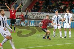 2. BL - FC Ingolstadt 04 - VfR Aalen - 2:0 - Pascal Groß triftt das Tor zum 1:0, Christian Eigler jubelt