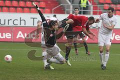 2. BL - FC Ingolstadt 04 - FC St. Pauli - 0:0 - Christian Eigler  mit Torwart Philipp Tschauner