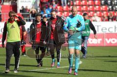 2. BL - FC Ingolstadt 04 - 1.FC Kaiserslautern 1:1 - Unentschieden Sascha Kirschstein geht vom Platz