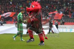 2. BL - FC Ingolstadt 04 - MSV Duisburg 0:1 - Maskottchen Schanzi