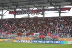 2. BL - FC Ingolstadt 04 - 1.FC Köln - 0:3 - Fans Spruchband Leitl