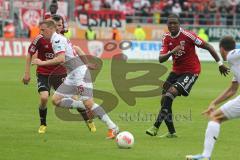 2. BL - FC Ingolstadt 04 - 1.FC Köln - 0:3 - Roger de Oliveira Bernardo (8) kommt nicht hin