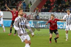 2. BL - FC Ingolstadt 04 - VfR Aalen - 2:0 - Pascal Groß triftt das Tor zum 1:0, Christian Eigler jubelt