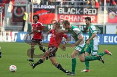 2.BL - FC Ingolstadt 04 - Union Berlin - 2:1 - Christian Eigler im Zweikampf mit Roberto Puncec und Markus Karl