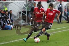2. BL - FC Ingolstadt 04 - 1.FC Kaiserslautern 1:1 - links Da Costa und rechts Alper Uludag