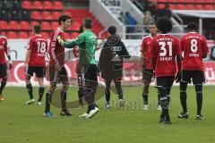 2. BL - FC Ingolstadt 04 - SG Dynamo Dresden 1:1 - Spiel ist aus Enttäuschung, Torwart Ramazan Özcan (1)