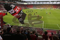 2. BL - FC Ingolstadt 04 - Eintracht Braunschweig 0:1 - Fans Kurve Fahnen Audi Sportpark