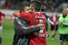 2.BL - FC Ingolstadt 04 - Union Berlin - 2:1 - Sieg Jubel Ümit Körkmaz mit Alper Uludag