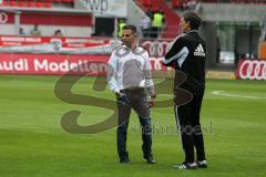 2. BL - FC Ingolstadt 04 - 1.FC Köln - 0:3 - Cheftrainer Tomas Oral mit Michael Henke