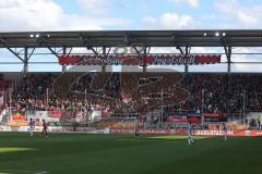 2. BL - FC Ingolstadt 04 - Hertha BSC Berlin 1:1 - Fans Fahnen Jubel Kurve