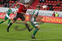 2.BL - FC Ingolstadt 04 - Union Berlin - 2:1 - Manuel Schäffler köpft am Tor vorbei