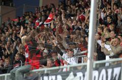 2.BL - FC Ingolstadt 04 - Union Berlin - 2:1 - Fans Jubel Fahnen