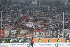 2. BL - FC Ingolstadt 04 - FC St. Pauli - 0:0 - St. Pauli Fans Schal Fahnen