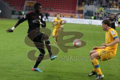 2. BL - FC Ingolstadt 04 - Eintracht Braunschweig 0:1 - Danny da Costa (21) gegen rechts Steffen Bohl