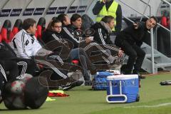 2. BL - FC Ingolstadt 04 - SV Sandhausen - 1:1 - Der Ausgleich ist gefallen. Enttäuschung auf der Bank, Tomas Oral schimpft