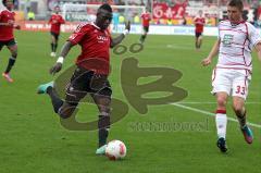 2. BL - FC Ingolstadt 04 - 1.FC Kaiserslautern 1:1 - Da Costa und rechts Dominique Heintz