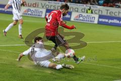 2. BL - FC Ingolstadt 04 - VfR Aalen - 2:0 - Stefan Leitl knapp am Tor wird unsanft gebremst