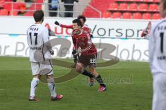 2. BL - FC Ingolstadt 04 - SC Paderborn 1:3 - Tor Ausgleich zum 1:1 durch Neuzugang Ilian Micanski (22) Jubel