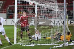 2. BL - FC Ingolstadt 04 - Erzgebirge Aue - 1:2 - Der Ausgleich. Tor gilt ab nicht. Manuel Schäffler
