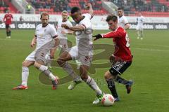 2. BL - FC Ingolstadt 04 - FC St. Pauli - 0:0 -Pascal Groß vor dem Tor