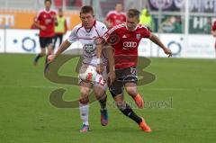2. BL - FC Ingolstadt 04 - 1.FC Kaiserslautern 1:1 - Manuel Schäffler Zweikampf mit Dominique Heintz