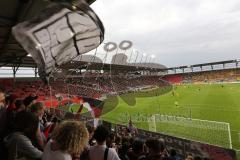 2. BL - FC Ingolstadt 04 - Eintracht Braunschweig 0:1 - Fans Kurve Fahnen Audi Sportpark