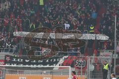 2. BL - FC Ingolstadt 04 - FC St. Pauli - 0:0 - FC Fans Fahnen Transparent