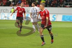 2. BL - FC Ingolstadt 04 - VfR Aalen - 2:0 - Pascal Groß triftt das Tor zum 1:0, Christian Eigler jubelt