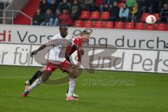 FC 04 Ingolstadt gegen SSV Jahn 2000 Regensburg - Manuell Schäffler mit Kopfball zum 3:1 Führungstreffer - Foto: Jürgen Meyer