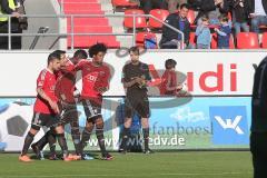 2. BL - FC Ingolstadt 04 - Hertha BSC Berlin 1:1 - Tor durch Caiuby Francisco da Silva (31) Jubel mit Ümit Korkmaz (14)