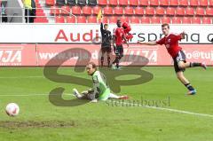 2. BL - FC Ingolstadt 04 - 1.FC Kaiserslautern 1:1 - Abseitstor durch Patrick Groß