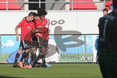 2. BL - FC Ingolstadt 04 - Hertha BSC Berlin 1:1 - Tor durch Caiuby Francisco da Silva (31) Jubel mit Ümit Korkmaz (14)