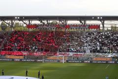 2.BL - FC Ingolstadt 04 - 1860 München - 0:2 - Fan Choreographie Fahnen Spruchband