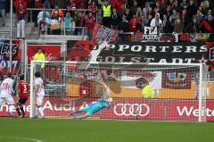 2. BL - FC Ingolstadt 04 - 1.FC Kaiserslautern 1:1 - Sascha Kirschstein hält