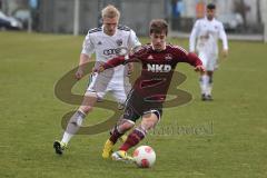 2. BL - Testspiel - 1.FC Nürnberg - FC Ingolstadt 04 2:1 - Leon Jessen hinter Sinan Tekerci