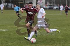 2. BL - Testspiel - 1.FC Nürnberg - FC Ingolstadt 04 2:1 - Leon Jessen (2) zieht ab, links Noah Korcowski