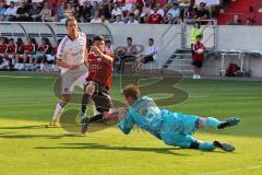 FC 04 Ingolstadt gegen 1.FC Nürnberg - Korkmaz Ümit mit einer Chance zum Ausgleichstreffer - Foto: Jürgen Meyer