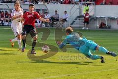 FC 04 Ingolstadt gegen 1.FC Nürnberg - Korkmaz Ümit mit einer Chance zum Ausgleichstreffer - Foto: Jürgen Meyer