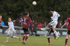 2. BL - Testspiel - 1.FC Nürnberg - FC Ingolstadt 04 2:1 - Marino Biliskov (33) Kopfball übers Tor, links lauert Moritz Hartmann (9)