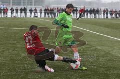 Trainingsspiel - FC Ingolstadt 04 - Kickers Offenbach - 3:3 - Zweikampf links Patrick Walleth (27) gegen rechts Matthias Schwarz