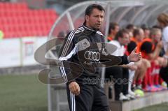 Regionalliga Süd - FC Ingolstadt 04 II - TSV 1860 Rosenheim - Co-Trainer Oliver Beer  schimpft zum Schiedsrichter