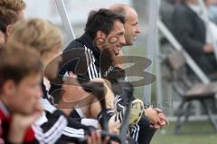 Regionalliga Süd - FC Ingolstadt 04 II - SV Viktoria Aschaffenburg - Trainerbank Joe Albersinger und Co-Trainer Oliver Beer