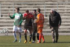 Regionalliga Süd - FC Ingolstadt 04 II - Greuther Fürth II 3:0 - Manuel Schäffler verletzte sich beim Zusammstoß im Gesicht