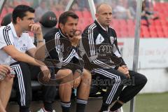 Regionalliga Süd - FC Ingolstadt 04 II - FC Bamberg - Trainer Joe Albersinger rechts und links Co-Trainer Oliver Beer