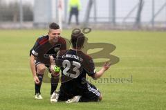 Regionalliga Süd - FC Ingolstadt 04 II - FC Augsburg - Tor Jubel Patrick Walleth und Marcel Hagmann